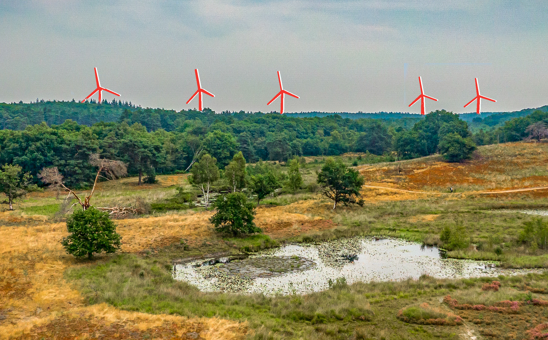 DJI_0744 Meinweg Rolvennen met windturbines rood
